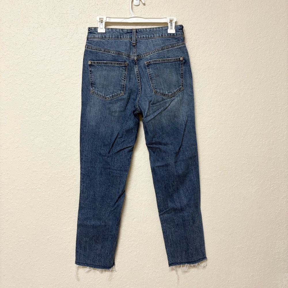 Pilcro Anthropologie The Vintage Straight Jeans Blue Denim Size 27 - Picture 2 of 6